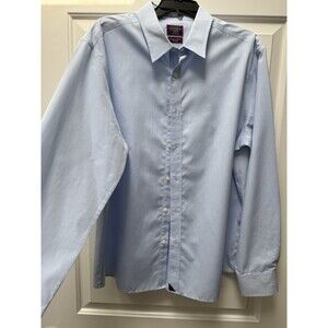 Untuckit Button Up‎ Shirt Men's XL Light Blue 100 % Cotton Yount Ridge